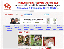 Tablet Screenshot of lovers-poems.com